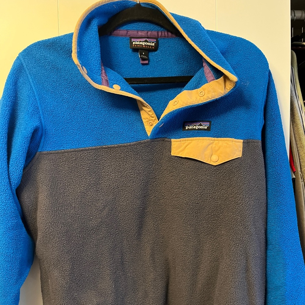 Patagonia Womens Synchilla Fleece Pullover Blue